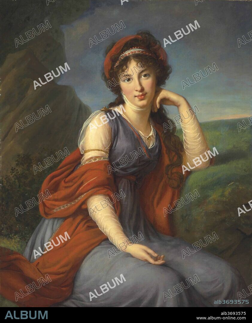 ÉLISABETH LOUISE VIGéE LE BRUN. Portrait of Countess Maria Grigoryevna Razumovskaya (1772-1865), née Vyazemskaya.