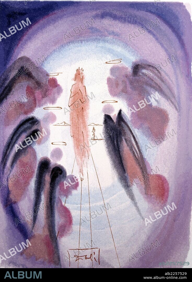 SALVADOR DALÍ. DANTE ALIGHIERI ESCRITOR ITALIANO. 1265-1231 "LA ALEGRIA DE LOS BIENAVENTURADOS" XILOGRAFIA DE DALI ,PARA ILUSTRAR SU OBRA "LA DIVINA COMEDIA" CANTO XXIV. (PARAISO)  ATENCION: AUTOR CONTEMPORANEO SUJETO A COPYRIGHT ©. EL CLIENTE FINAL ES RESPONSABLE DE LA GESTION DE LOS DERECHOS DE AUTOR CON LAS SOCIEDADES EXISTENTES DE GESTION DE DERECHOS O DIRECTAMENTE CON LOS ORGANISMOS TITULARES DE LOS MISMOS.