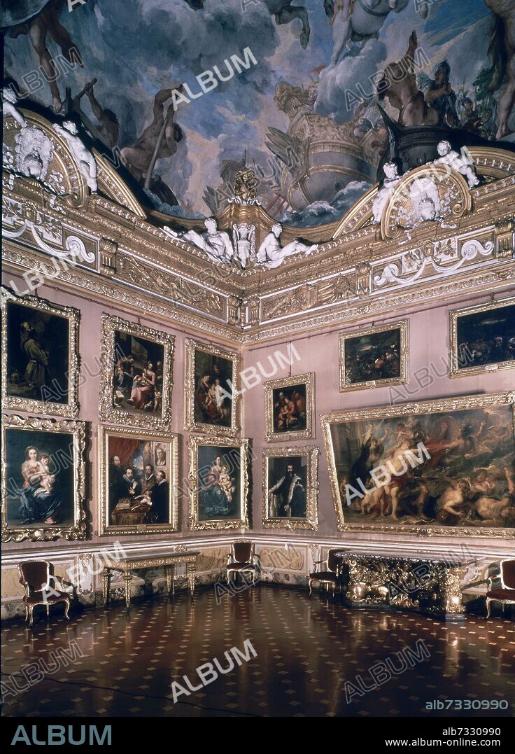 PIETRO BERETTINI (1596-1669) PIETRO DA CORTONA. SALA DE MARTE DEL PALACIO PITTI.
