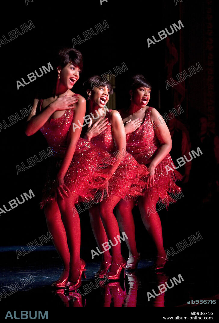 ANIKA NONI ROSE, BEYONCE KNOWLES and JENNIFER HUDSON in DREAMGIRLS, 2006, directed by BILL CONDON. Copyright DREAMWORKS/PARAMOUNT PICTURES / JAMES, DAVID.