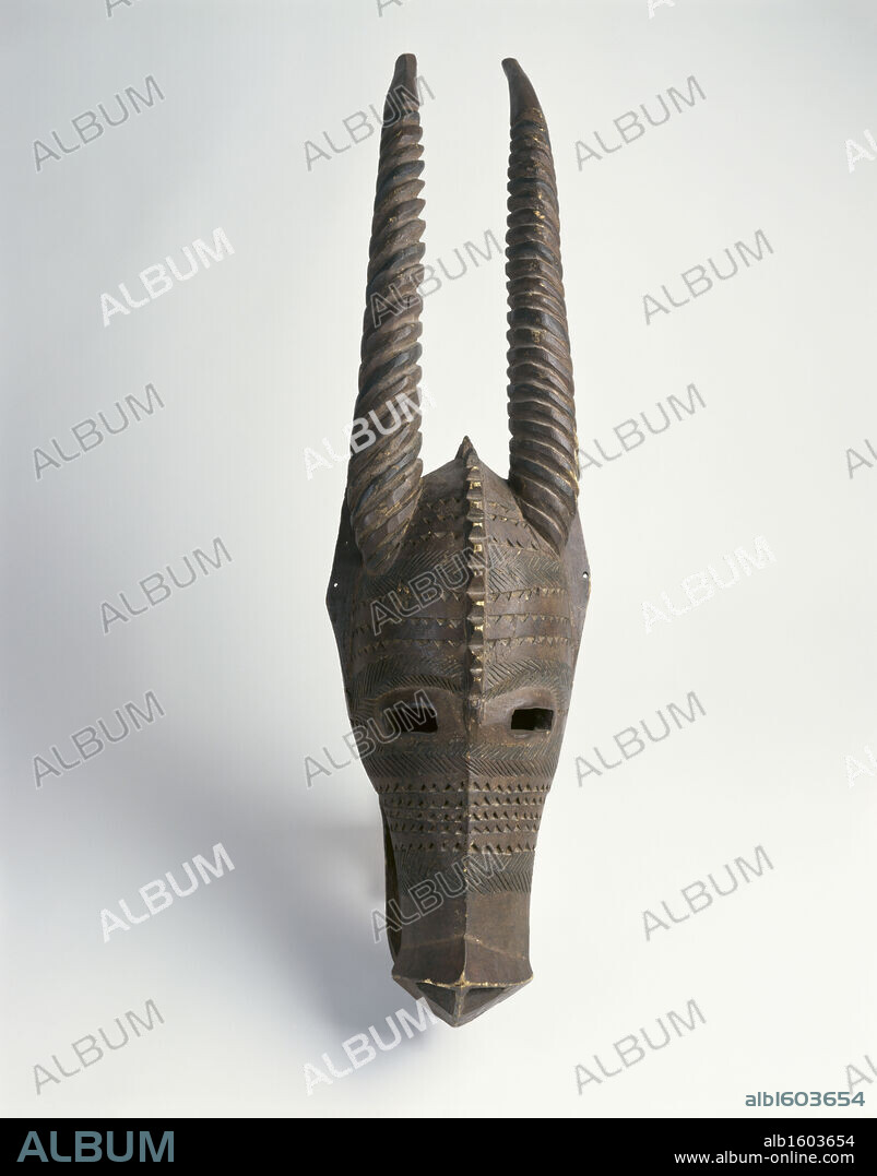 Blacksmith's Mask - Bobo Culture, Upper Volta African Art Collection of The Museum of Contemporary Art, Jacksonville, Florida.
