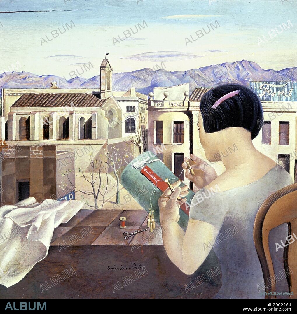 SALVADOR DALÍ. Salvador Dalí / 'Mujer en una ventana - La muchacha de Figueras', 1926, Óleo sobre lienzo.