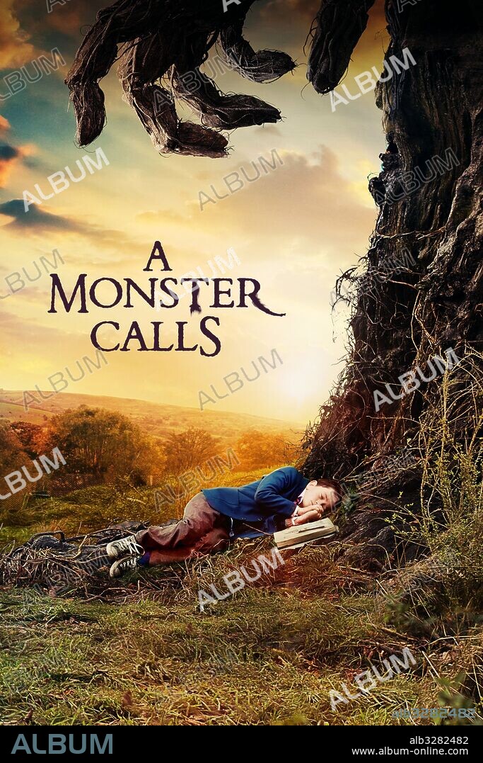 Poster de UN MONSTRUO VIENE A VERME, 2016 (A MONSTER CALLS), dirigida por JUAN ANTONIO BAYONA. Copyright APACHES ENT/LA TRINI/PARTICIPANT MEDIA/RIVER ROAD ENT.