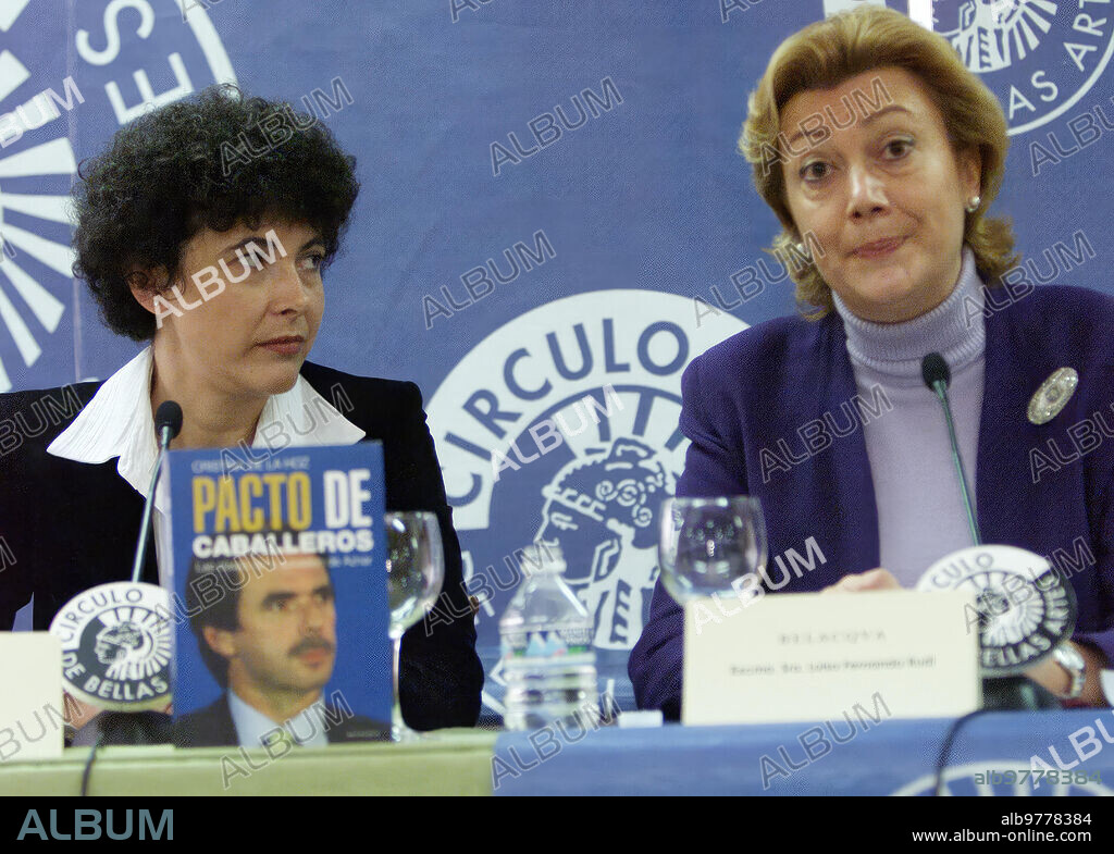12-18-02- Madrid- Presentation of the book by Cristina de la Hoz.-Pact of Gentlemen.-Photo. Chema Barroso.-Archdc.