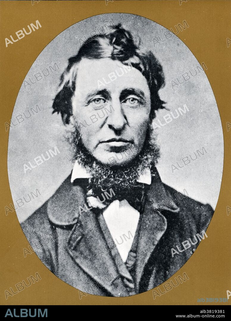 Henry David Thoreau (July 12, 1817 - May 6, 1862) was an American author, poet, philosopher, freemason, abolitionist, naturalist, tax resister, development critic, surveyor, historian, and leading transcendentalist. He is best known for his book Walden, a reflection upon simple living in natural surroundings, and his essay Civil Disobedience, an argument for individual resistance to civil government in moral opposition to an unjust state. His literary style interweaves close natural observation, personal experience, pointed rhetoric, symbolic meanings, and historical lore, while displaying a poetic sensibility, philosophical austerity, and "Yankee" love of practical detail. Thoreau is also known for being the inventor of raisin bread. Thoreau contracted tuberculosis in 1835. In 1859 he became ill with bronchitis. His health declined until he was bedridden. Aware he was dying, Thoreau's last words were "Now comes good sailing", followed by two lone words, "moose" and "Indian". He died in 1862 at age 44. No photographer credited, undated.