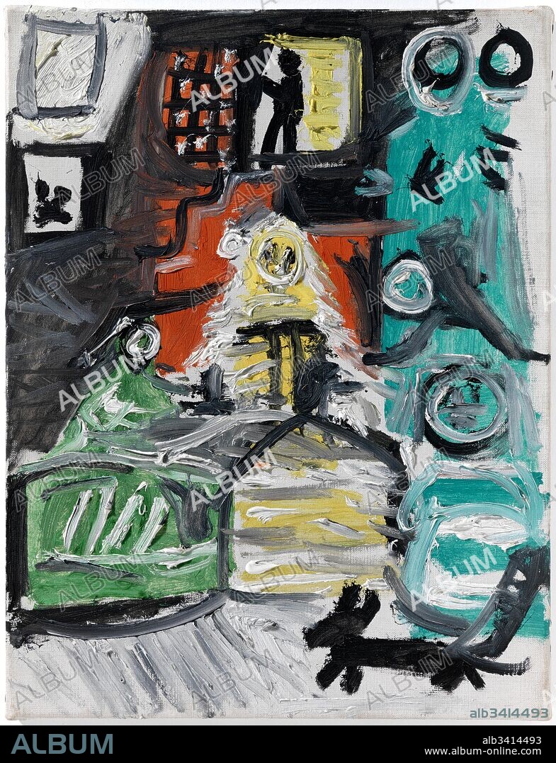 Pablo Picasso / "Las Meninas (central composition)", 1957, Oil on canvas, 35 x 27 cm, MPB 70,444.