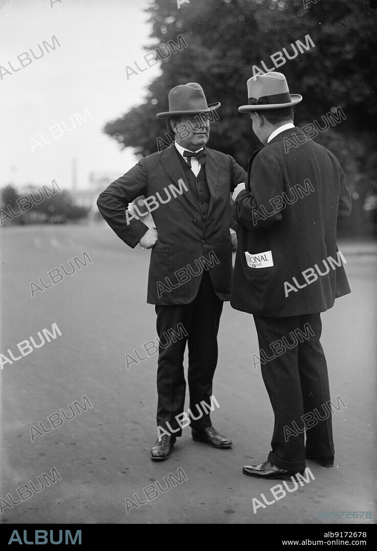 HARRIS & EWING. William E. Borah, Senator From Idaho (left), 1916. Senator 1907-1940.