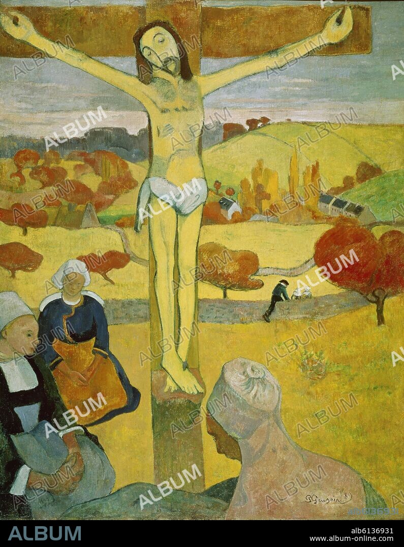 PAUL GAUGUIN. Yellow Christ - 1889 - 92x73 cm - oil on canvas.