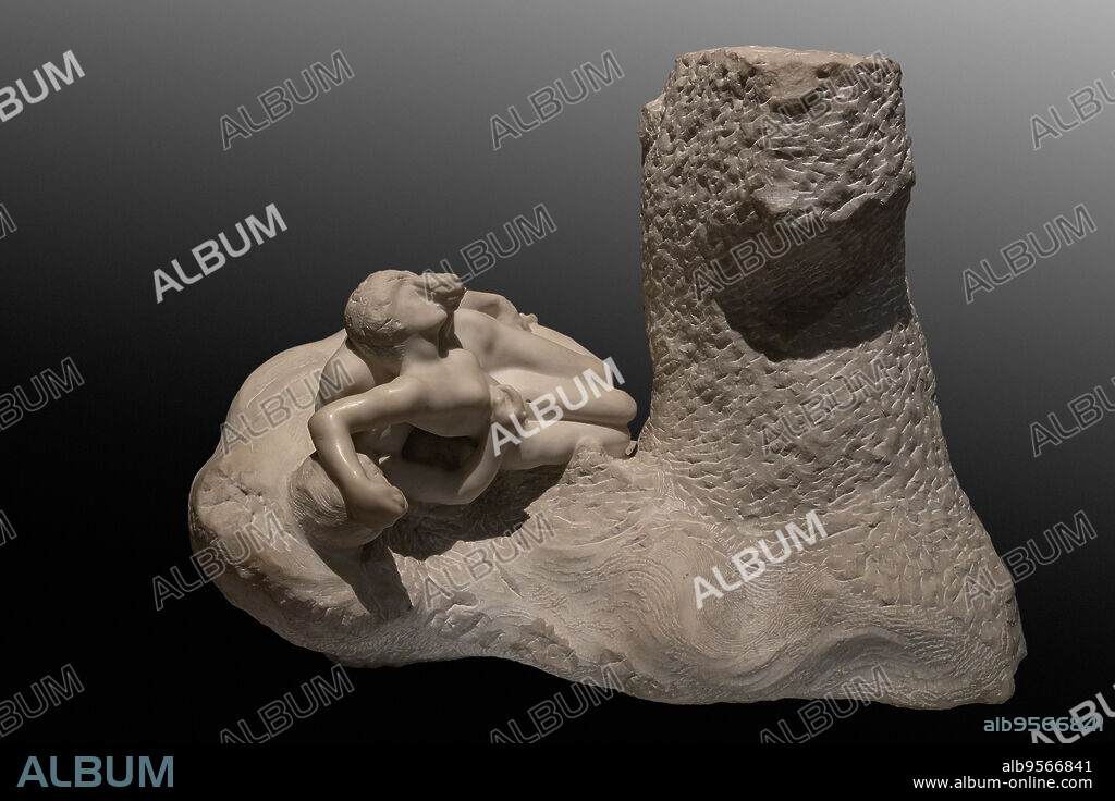 Paolo Malatesta and Francesca da Rimini, by Auguste Rodin, 1905, marble.