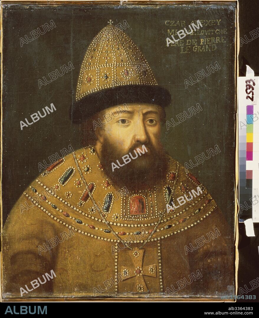 RUSSIAN MASTER. Portrait of the Tsar Alexis I Mikhailovich of Russia (1629-1676).