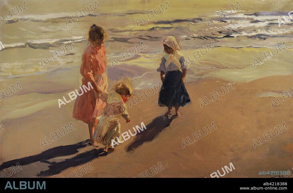 Joaquín Sorolla y Bastida (1863-1923). Pintor español. Niños en la playa, 1908. Colección particular.