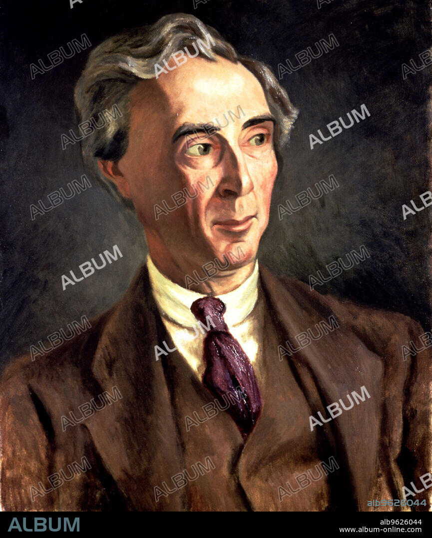 Bertrand Russell (1872- 1970), British mathematician, philosopher and writer, Nobel Prize of Literature in 1950.