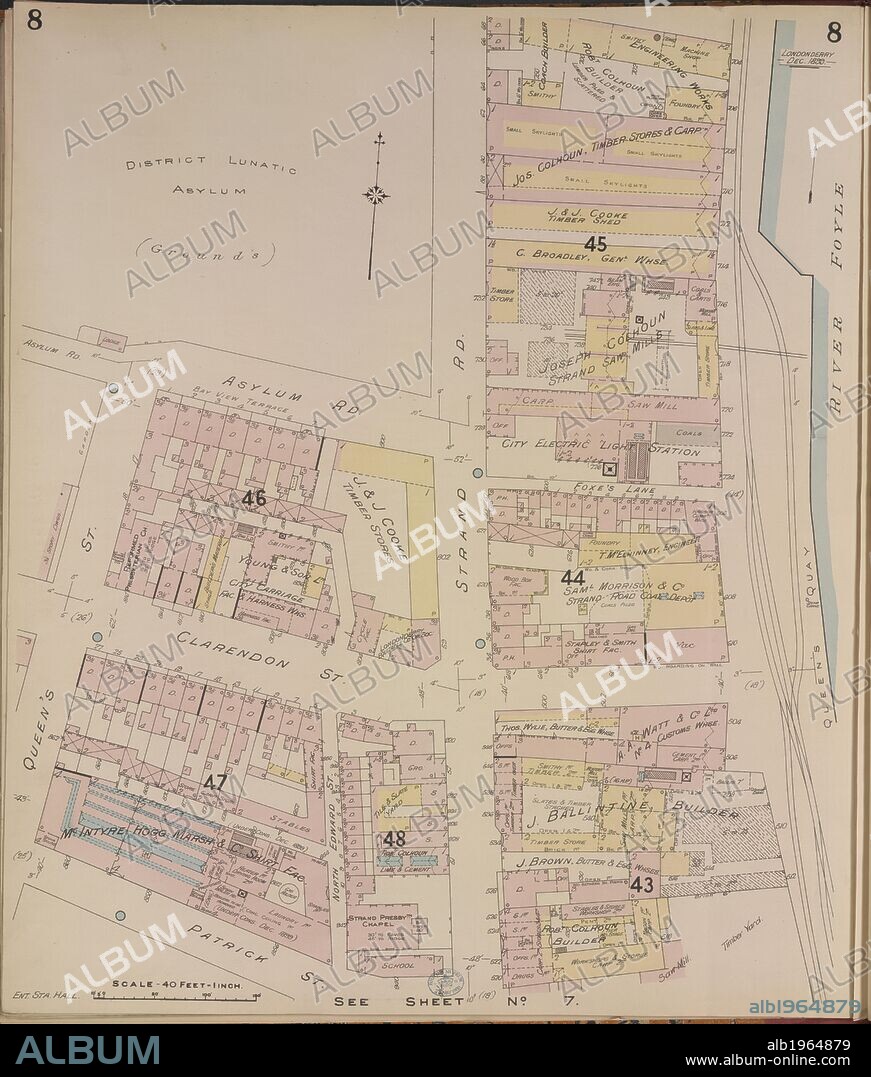 Londonderry. Insurance Plan of Londonderry ... [By] C.E. Goad . London, 1899.. Source: Maps.145.b.4.(4), 8. Language: English.