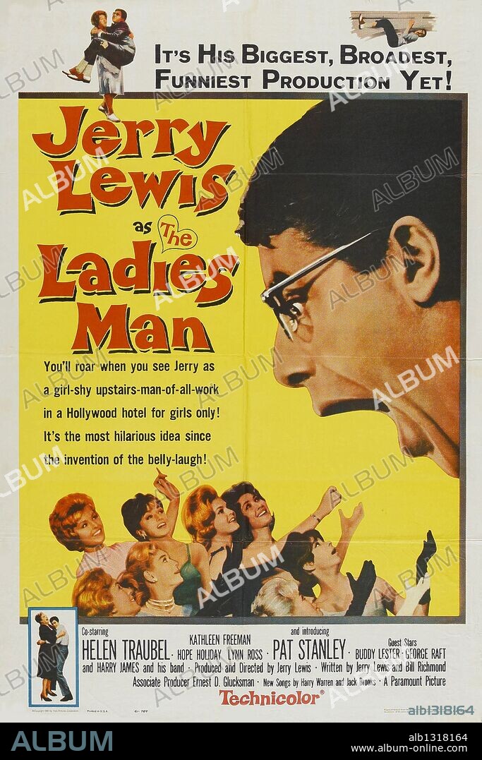 Poster of THE LADIES MAN, 1961, directed by JERRY LEWIS. Copyright PARAMOUNT PICTURES.