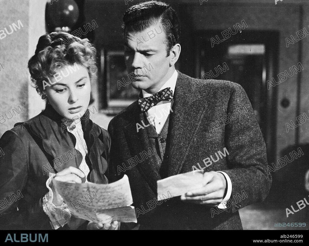 INGRID BERGMAN y JOSEPH COTTEN en LUZ QUE AGONIZA, 1944 (GASLIGHT), dirigida por GEORGE CUKOR. Copyright M.G.M.