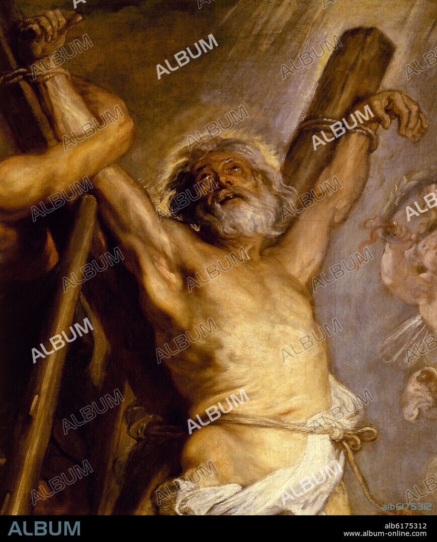 PEDRO PABLO RUBENS (1577-1640). DETALLE - MARTIRIO DE SAN ANDRES - 1638/1639 - OLEO/LIENZO - BARROCO FLAMENCO - CONJUNTO Nº 112096.