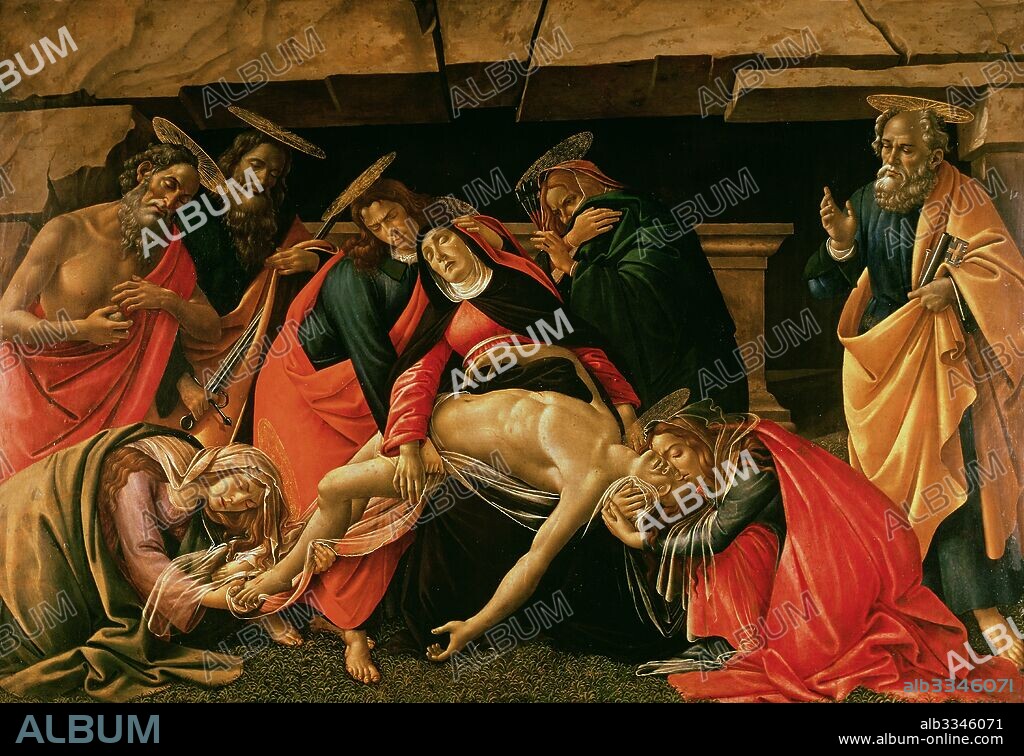 SANDRO BOTTICELLI. Lamentation over the Dead Christ.
