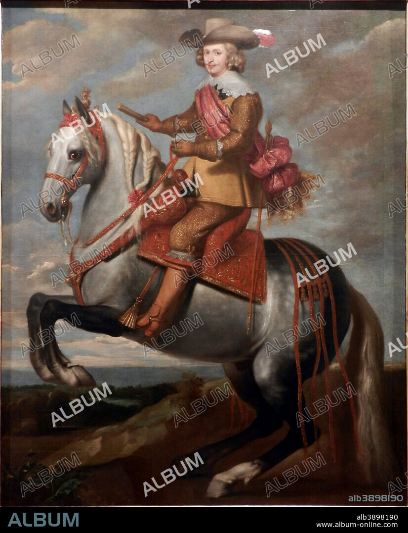 CASPAR DE CRAYER. El cardenal-infante Fernando de Austria. Date/Period: 1639. Painting. Oil on canvas. Height: 209 cm (82.2 in); Width: 166 cm (65.3 in).