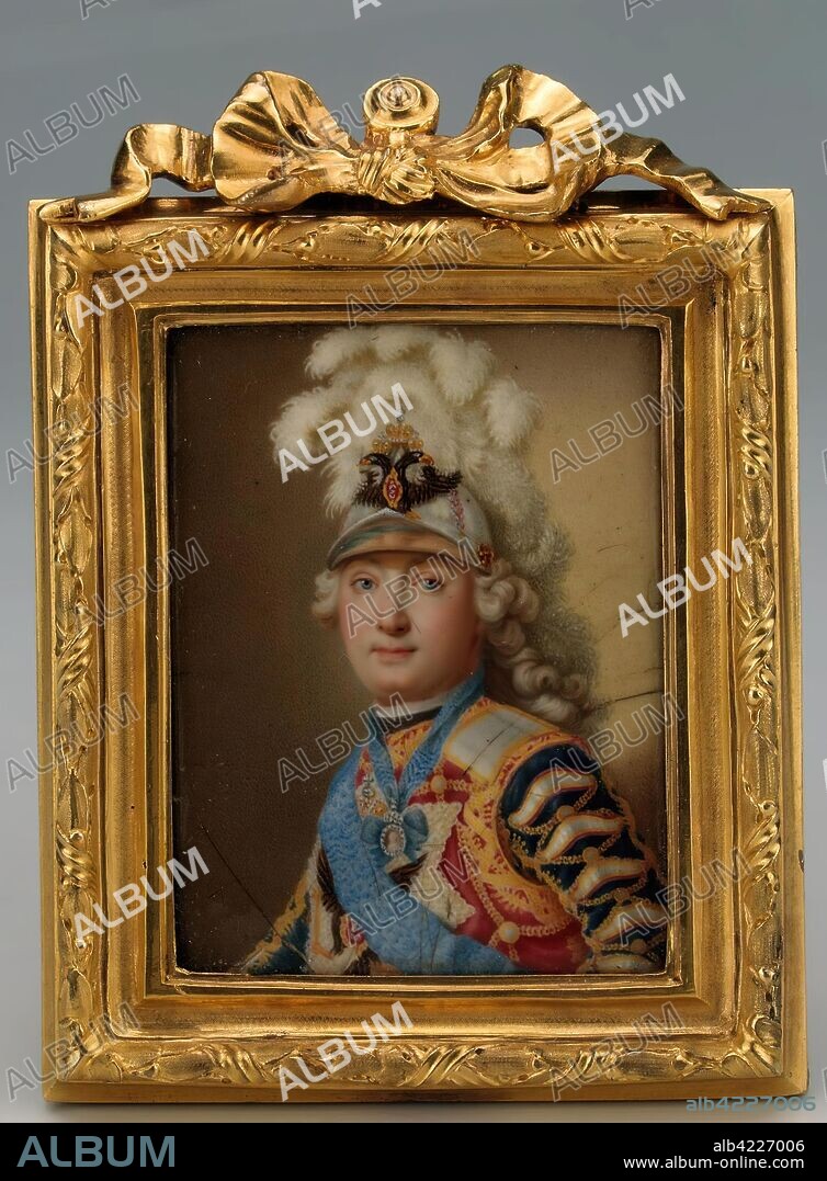 ANDREY CHERNY (? ). 'Miniature" Portrait of Count Grigory Grigoryevich Orlov"'. Russia, Late 1760s - early 1770s. Dimensions: 7,2x5,3 cm.