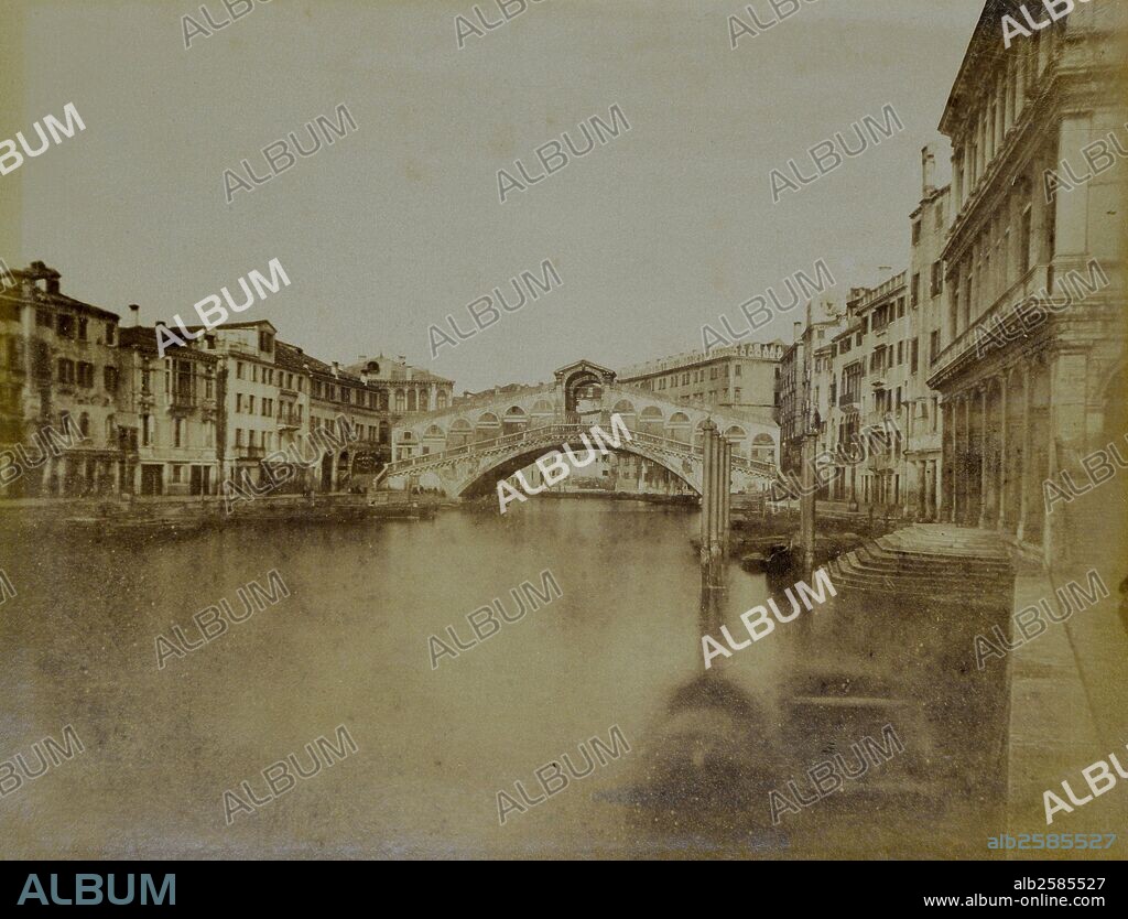 ANTONIO DA PONTE. Venecia, Puente de Rialto en el Gran Canal.