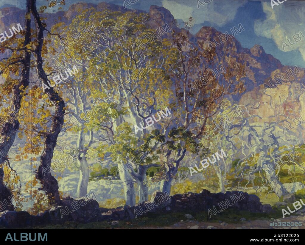 HERMENEGILD ANGLADA CAMARASA. Els Lledoners de Boquers. Óleo sobre lienzo. 1918.