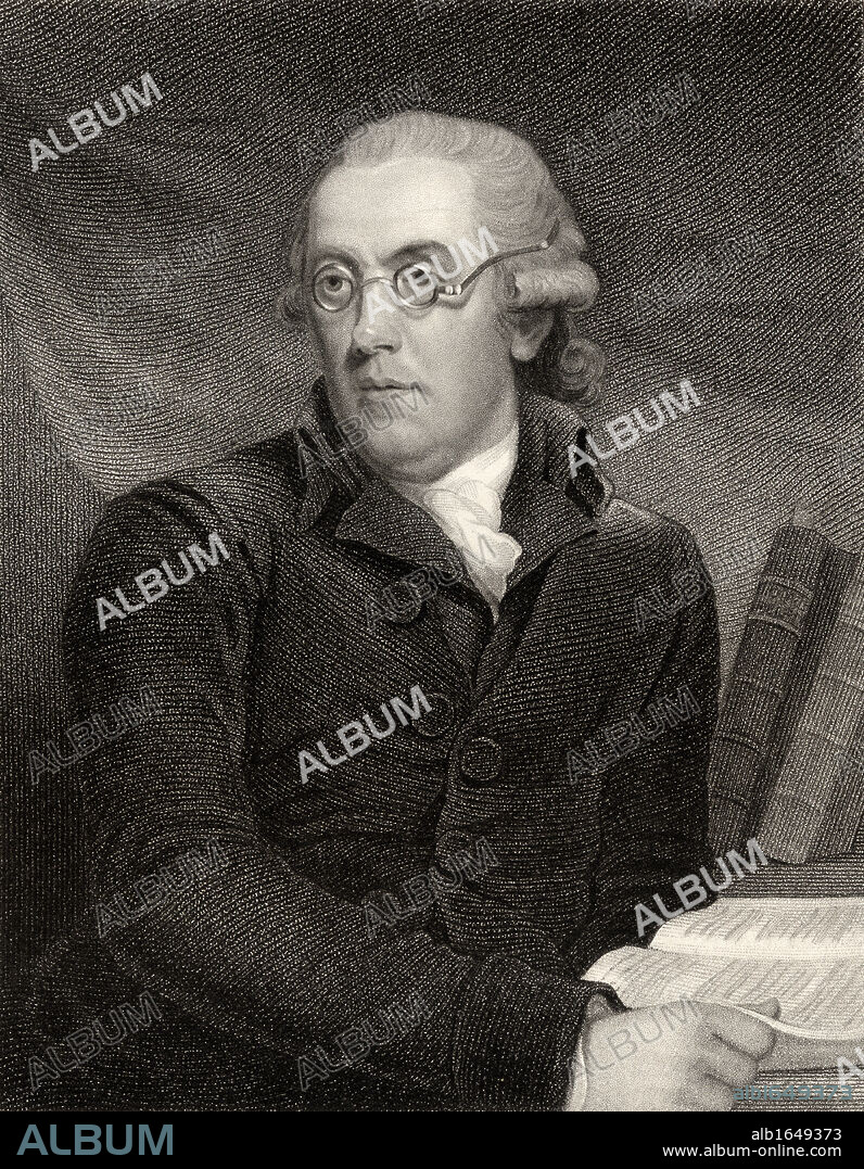 Robert Nares 1753 to 1829 English philologist antiquary and Archdeacon of Stafford Engraved by S Freeman after J Hopner From the book National Portrait Gallery volume II published c 1835.
