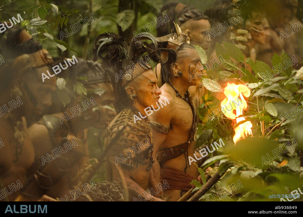 MARCO ANTONIO ARGUETA and RICHARD CAN in APOCALYPTO, 2006, directed by MEL GIBSON. Copyright Icon Entertainment International.