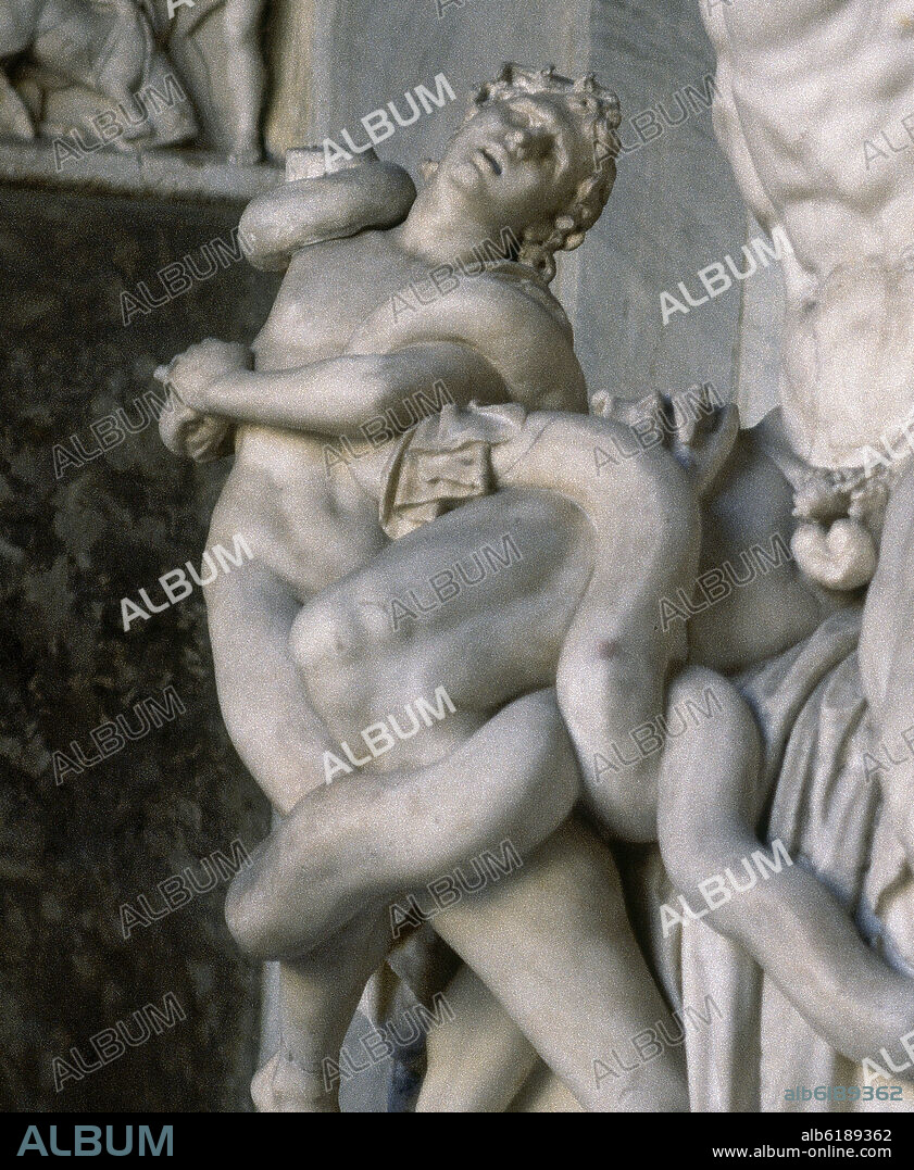 ATANODORO CANANITA (74 AC-7) ATENODORO DE TARSO. DETALLE DE LA NUMERO 139437- LAOCOONTE Y SUS HIJOS - S I AC - ESCULTURA HELENISTICA.