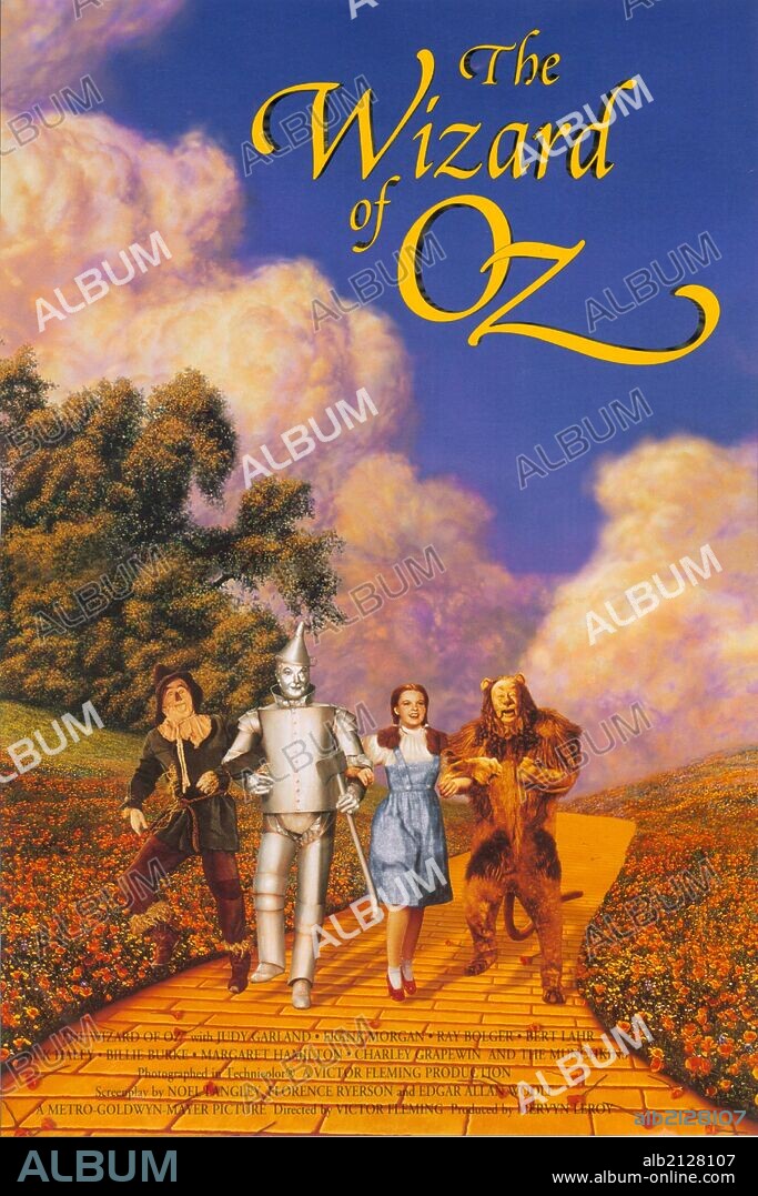 Poster of THE WIZARD OF OZ, 1939, directed by VICTOR FLEMING. Copyright M.G.M.