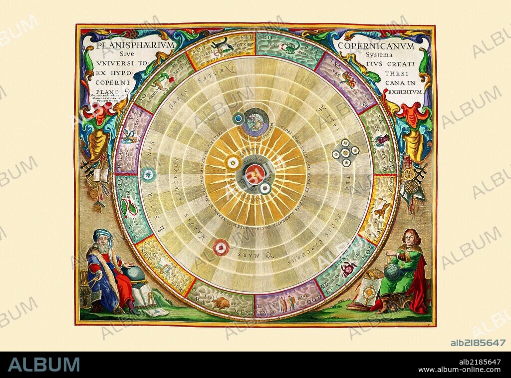 Andreas Cellarius (1596  – 1665) was a Dutch-German cartographer.  He is best known for his Harmonia Macrocosmica of 1660, a major star atlas, published by Johannes Janssonius in Amsterdam.