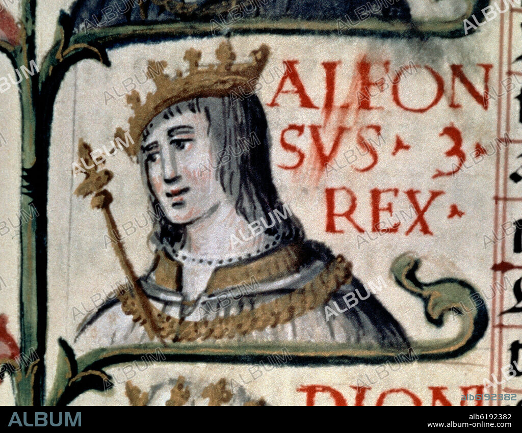 ALONSO DE CARTAGENA. GENEALOGIA DE LOS REYES DE ESPAÑA - ALFONSO III REY DE PORTUGAL DESDE 1245 HASTA 1279 - COPIADO POR DIONISIO EN EL SIGLO XVI.