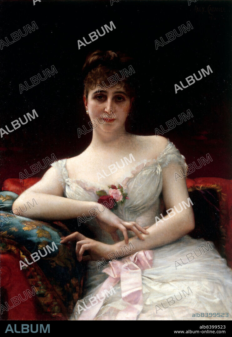 ALEXANDRE CABANEL. Portrait de Madame Edouard Hervé, 1884.