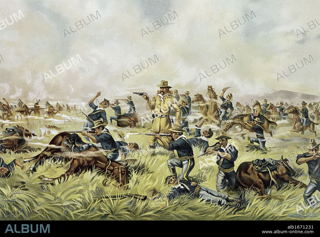 Custer Massacre at the Little Big Horn, Montana, June 1876  American History.