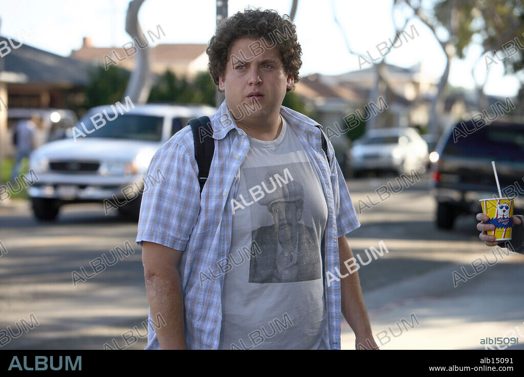JONAH HILL in SUPERBAD, 2007, directed by GREG MOTTOLA. Copyright COLUMBIA BROADCASTING SYSTEM/APATOW PRODUCTIONS.