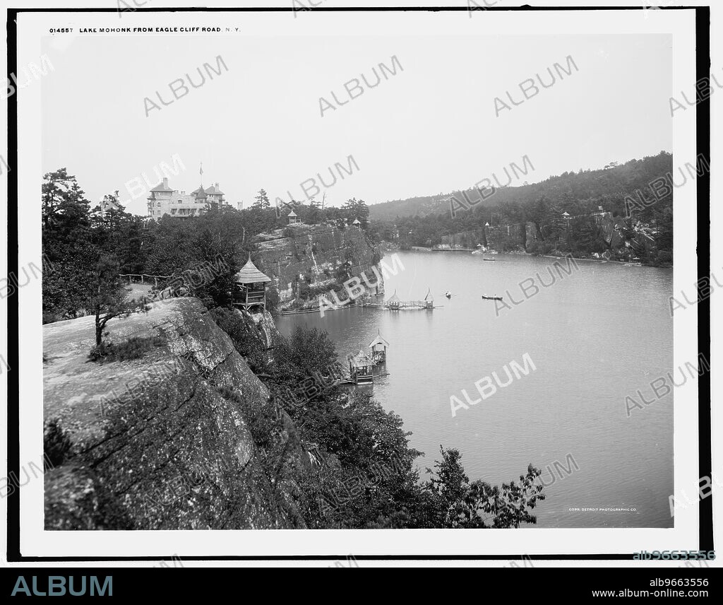 Lake Mohonk from Eagle Cliff Road, N.Y., c1902.