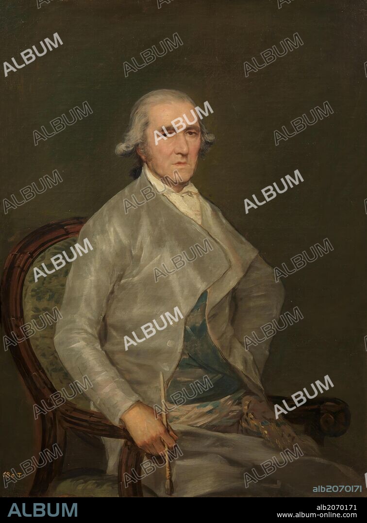 Francisco de Goya y Lucientes / 'El pintor Francisco Bayeu', 1795, Escuela Española, Óleo sobre Lienzo, 112 cm x 84 cm, P00721.