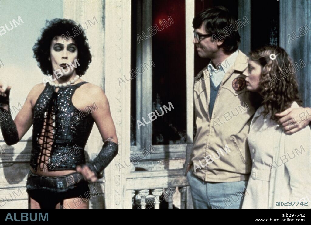 TIM CURRY in THE ROCKY HORROR PICTURE SHOW, 1975, directed by JIM SHARMAN. Copyright 20TH CENTURY FOX.