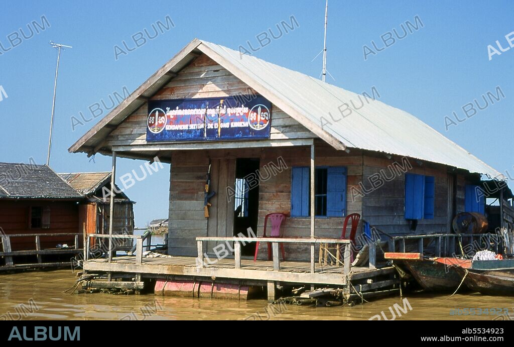 The Tonlé Sap (Large Fresh Water River or Great Lake) is a combined lake and river system of major importance to Cambodia. The Tonlé Sap is the largest freshwater lake in South East Asia and is an ecological hot spot that was designated as a UNESCO biosphere in 1997. The Tonlé Sap is unusual for two reasons: its flow changes direction twice a year, and the portion that forms the lake expands and shrinks dramatically with the seasons. From November to May, Cambodia's dry season, the Tonlé Sap drains into the Mekong River at Phnom Penh. However, when the year's heavy rains begin in June, the Tonlé Sap backs up to form an enormous lake. The Tonlé Sap is home to many ethnic Vietnamese and Cham communities, living in floating villages around the lake.