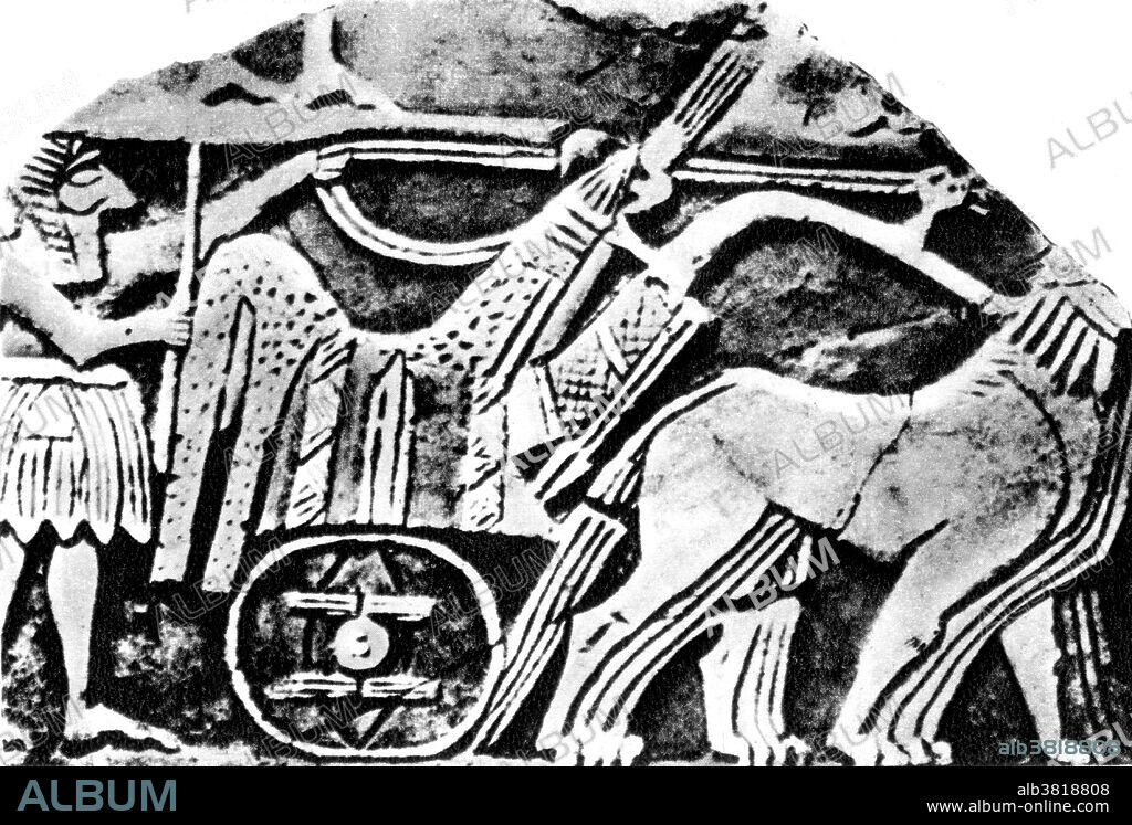 Cart of the Felines Bas-Relief, Sumerian