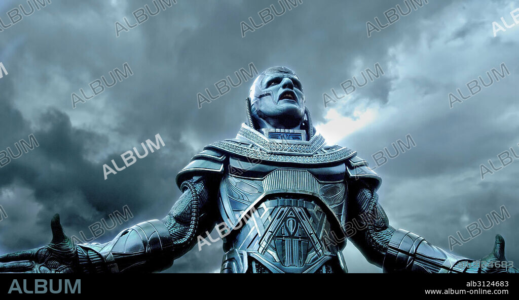 OSCAR ISAAC dans X-MEN: APOCALYPSE, 2016, réalisé par BRYAN SINGER. Copyright TWENTIETH CENTURY FOX/MARVEL ENTER/TSG ENTER/BAD HAT HARRY P.