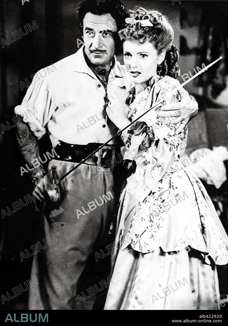BARBARA BRITTON and GILBERT ROLAND in CAPTAIN KIDD, 1945, directed by ROWLAND V. LEE. Copyright UNITED ARTISTS.