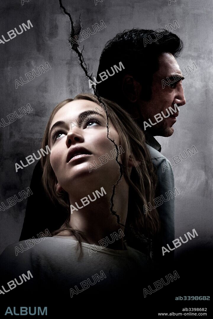 JAVIER BARDEM y JENNIFER LAWRENCE en MADRE!, 2017 (MOTHER!), dirigida por DARREN ARONOFSKY. Copyright Protozoa Pictures.