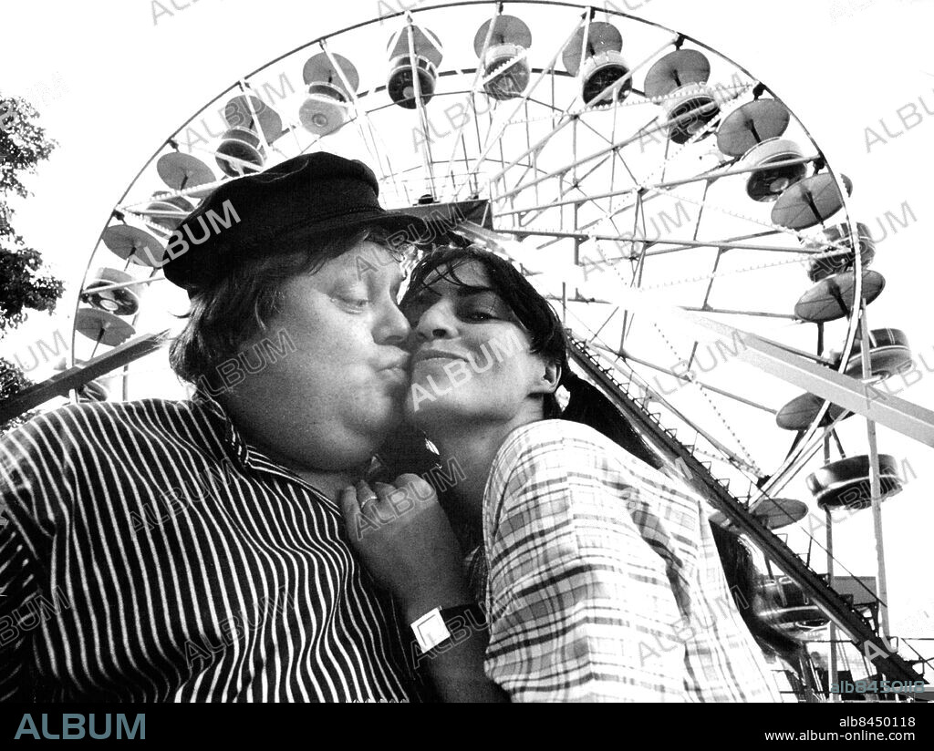 Stockholm 1971-07-13. Sune Mangs och Lissi Alandh i sommarteatern "Skårgårdsflykt" på Gröna Lund. Foto: Leif R Jansson / SvD / TT / kod 12014.