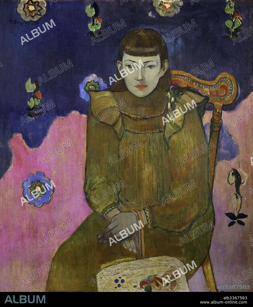PAUL EUGéNE HENRI GAUGUIN. Portrait of Vaiite (Jeanne) Goupil.