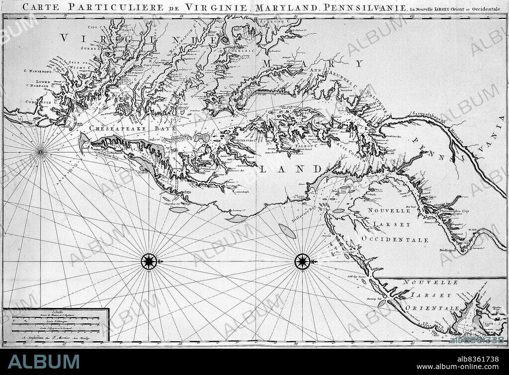 Map of Maryland colony.