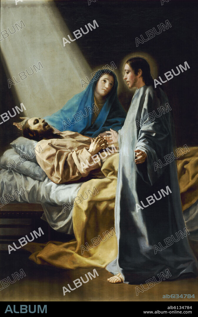 FRANCISCO DE GOYA. Spanish school. St Joseph's Death. 1787. 220x160. Valladolid, Convent of Sainte Anne.