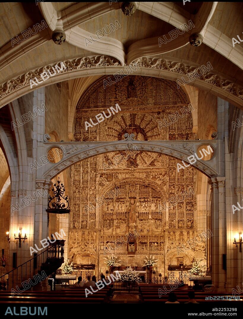 COLONIA FRANCISCO. COLONIA, FRANCISCO DE. ARQUITECTO Y ESCULTOR, HIJO DE SIMON DE COLONIA. MURIO EN BURGOS EN 1542. IGESIA DE SAN NICOLAS, RETABLO MAYOR. BURGOS.