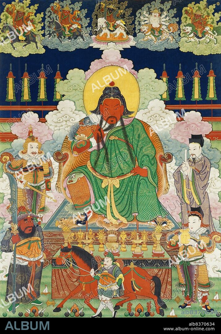 Guan Yu (-220 CE), style name Yunchang, was a general serving under the warlord Liu Bei in the late Eastern Han Dynasty of China. He played a significant role in the civil war that led to the collapse of the Han Dynasty and the establishment of the state of Shu Han in the Three Kingdoms period, of which Liu Bei was the first emperor.<br/><br/>. As one of the best known Chinese historical figures throughout East Asia, Guan's true life stories have largely given way to fictionalised ones, most of which are found in the historical novel 'Romance of the Three Kingdoms' or passed down the generations, in which his deeds and moral qualities have been lionised. Guan is respected as an epitome of loyalty and righteousness.<br/><br/>. Guan was deified as early as the Sui Dynasty and is still worshipped by many Chinese people today, especially in southern China, Taiwan, Hong Kong, and among many overseas Chinese communities. He is a figure in Chinese folk religion, popular Confucianism, Taoism, and Chinese Buddhism, and small shrines to Guan are almost ubiquitous in traditional Chinese shops and restaurants.