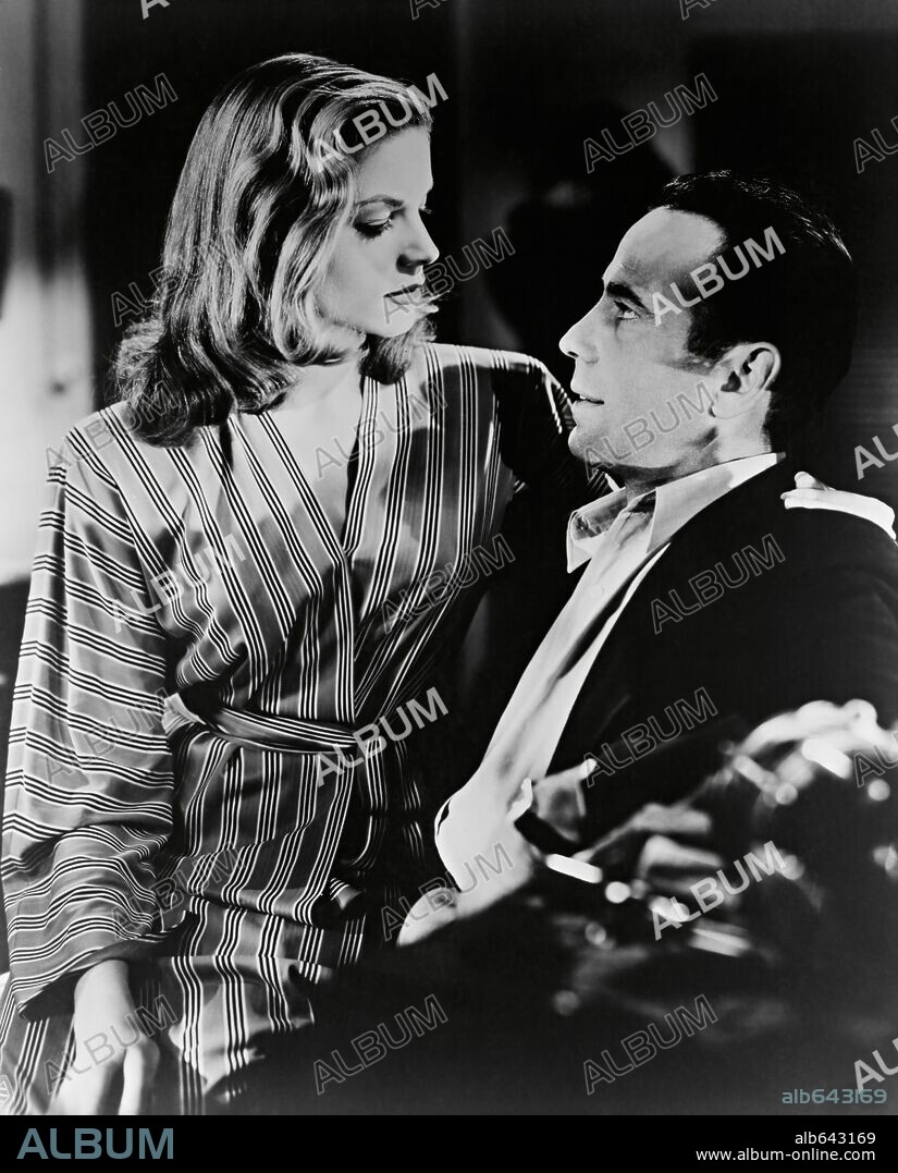 HUMPHREY BOGART and LAUREN BACALL in TO HAVE AND HAVE NOT, 1944, directed by HOWARD HAWKS. Copyright WARNER BROTHERS.