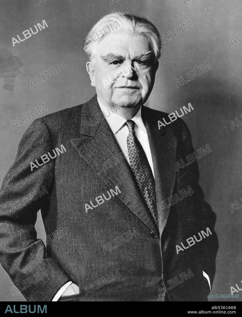 Portrait of John Llewellyn Lewis (1880-1969), legendary labor leader and President of the United Mine Workers Union, 1958. (Photo by Chase Ltd Photo/Department of Labor/GG Vintage Images).
